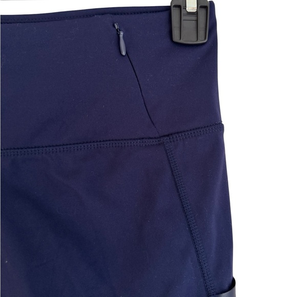 Fabletics Motion365 High Waist Leggings Zipper Pockets Athletic Pants Navy Large - Picture 3 of 6